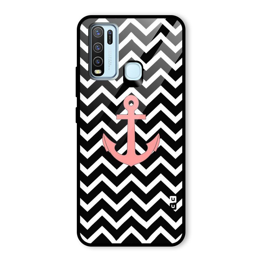 Pink Sailor Glass Back Case for Vivo Y30