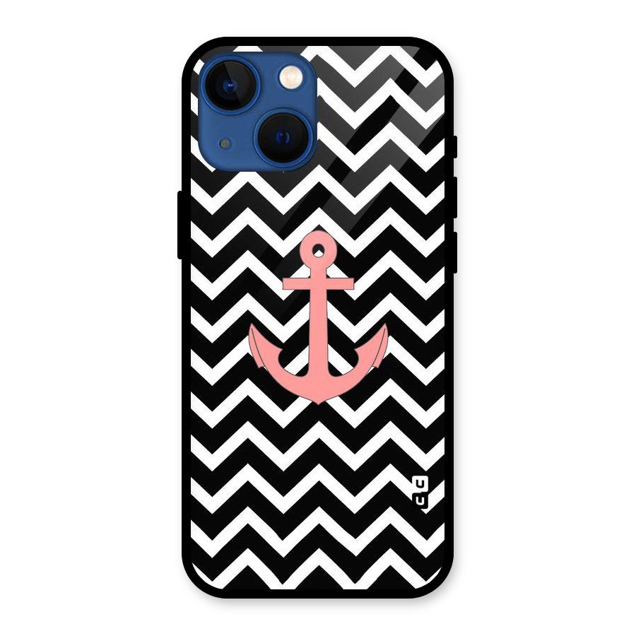 Pink Sailor Glass Back Case for iPhone 13 Mini