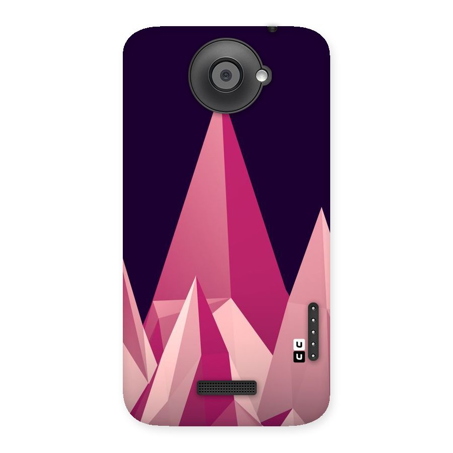 Pink Sharp Back Case for HTC One X