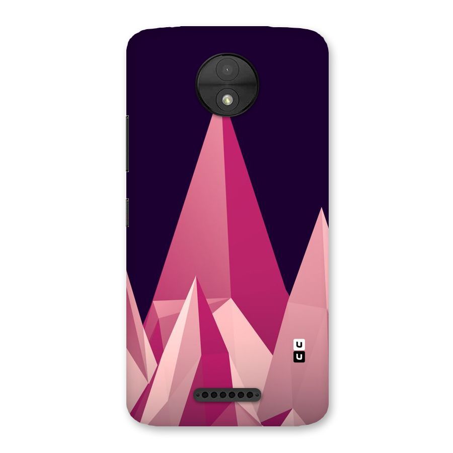 Pink Sharp Back Case for Moto C