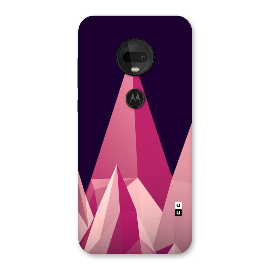 Pink Sharp Back Case for Moto G7