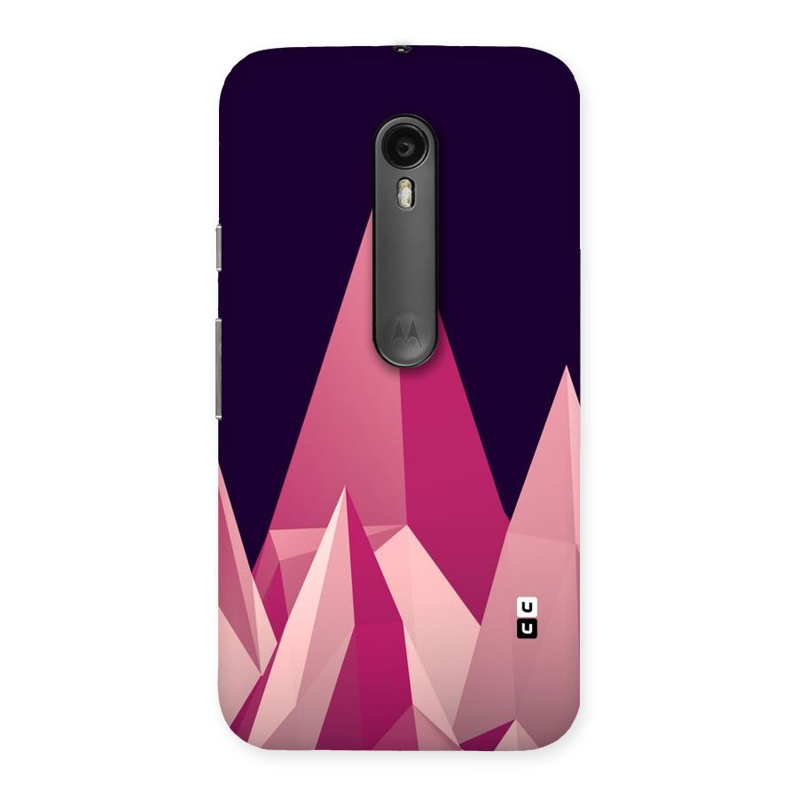 Pink Sharp Back Case for Moto G Turbo