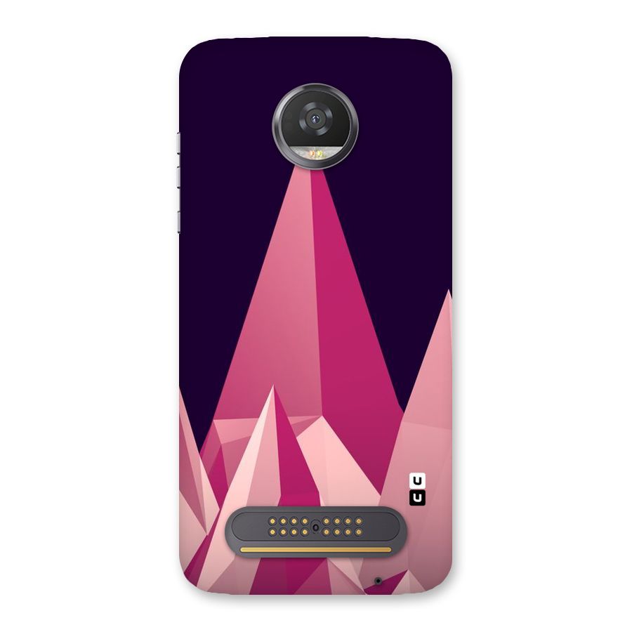 Pink Sharp Back Case for Moto Z2 Play