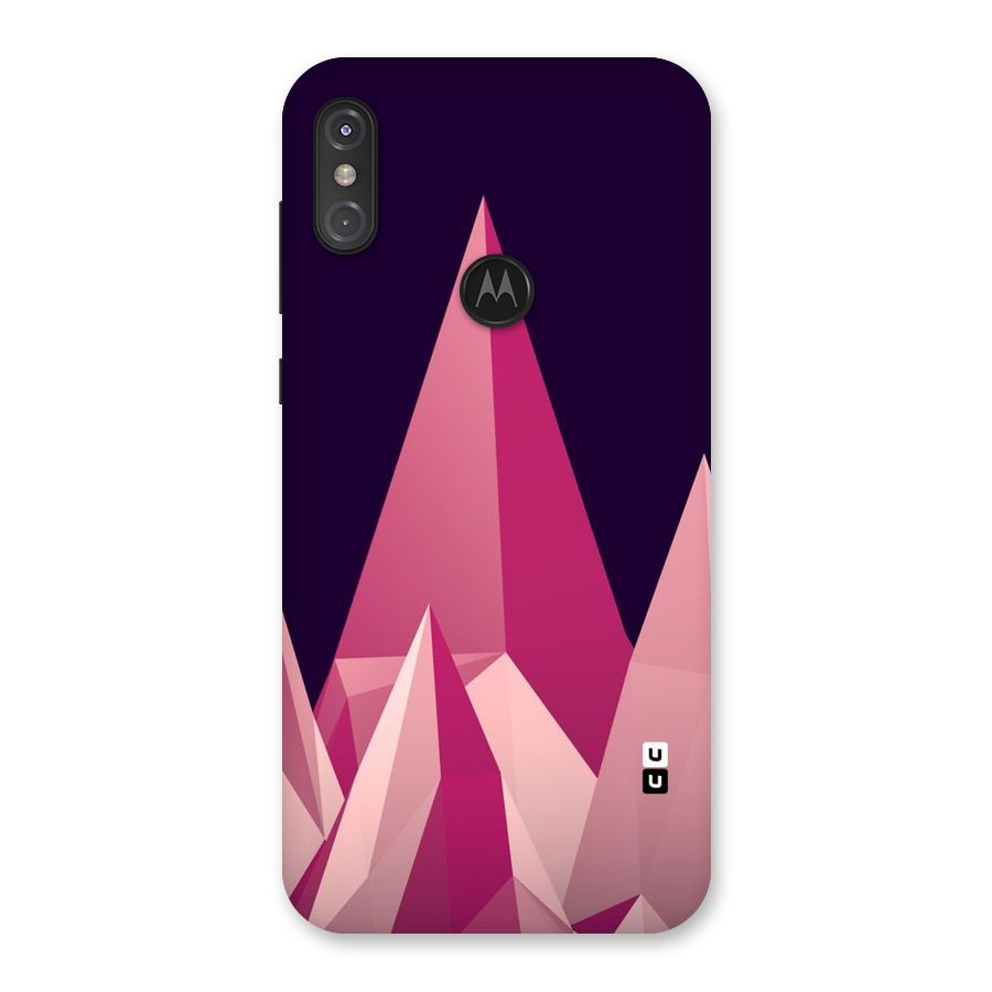 Pink Sharp Back Case for Motorola One Power