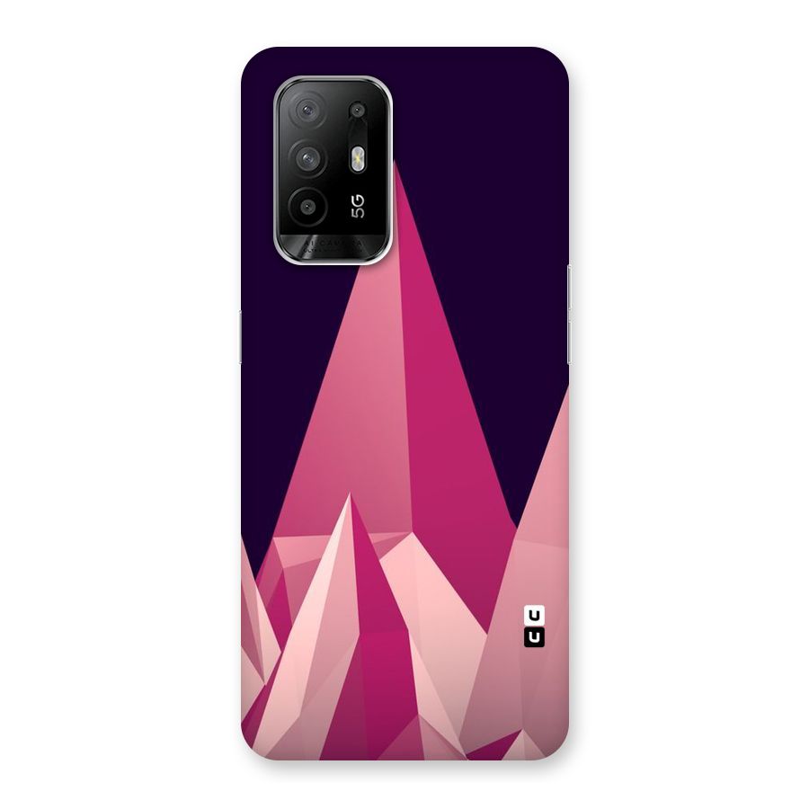 Pink Sharp Back Case for Oppo F19 Pro Plus 5G