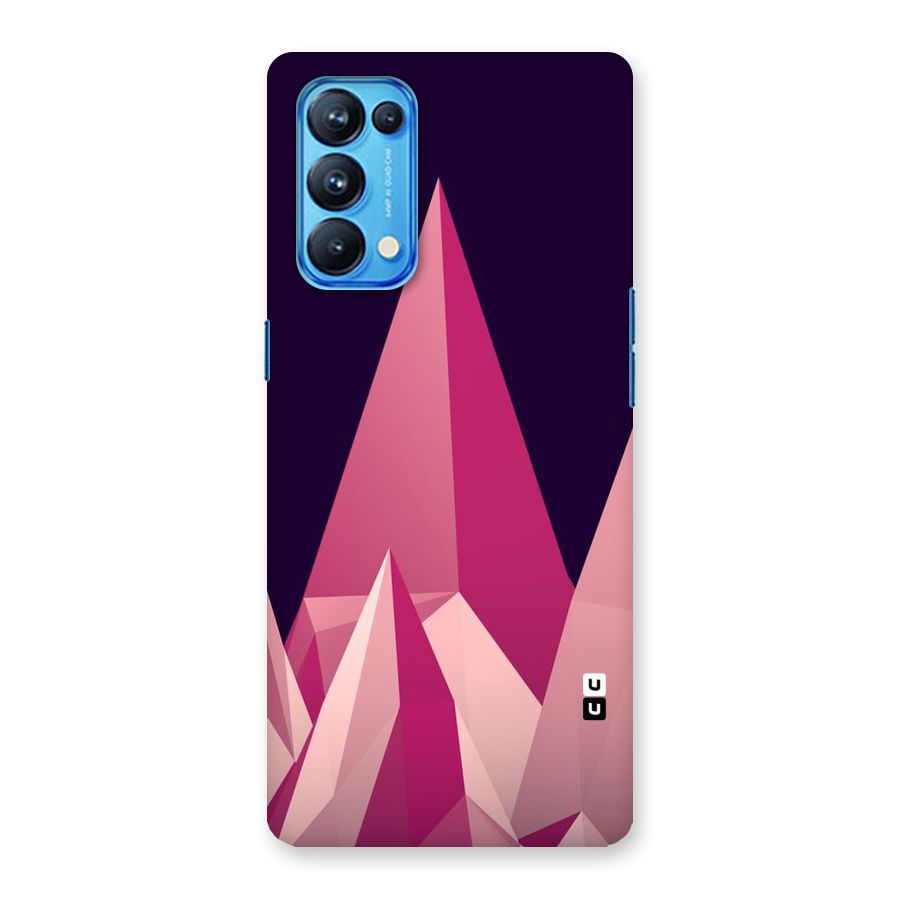 Pink Sharp Back Case for Oppo Reno5 Pro 5G