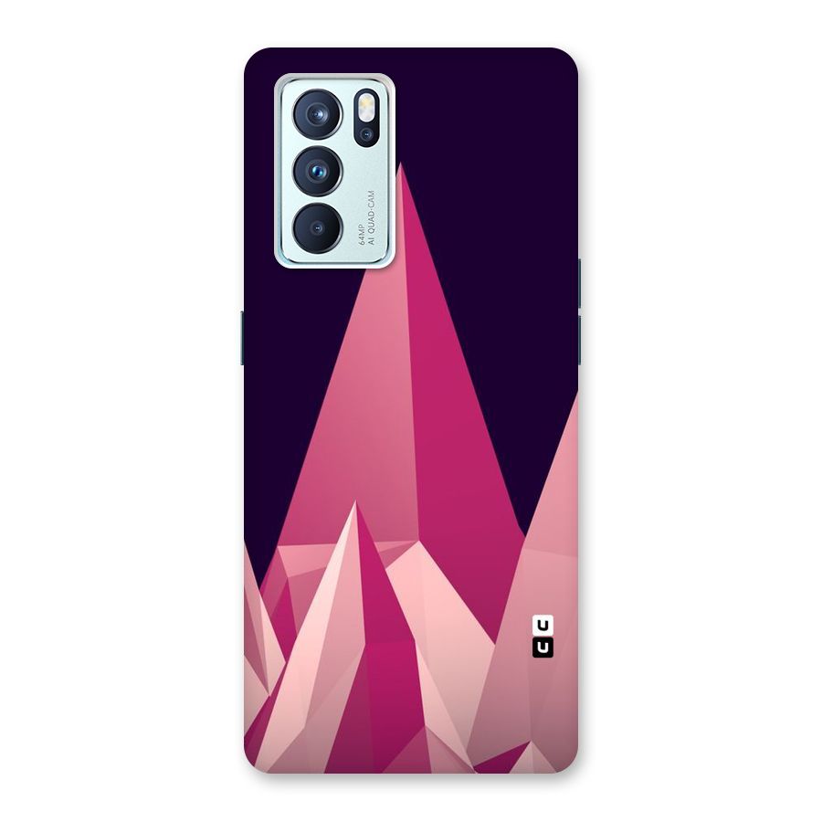 Pink Sharp Back Case for Oppo Reno6 Pro 5G
