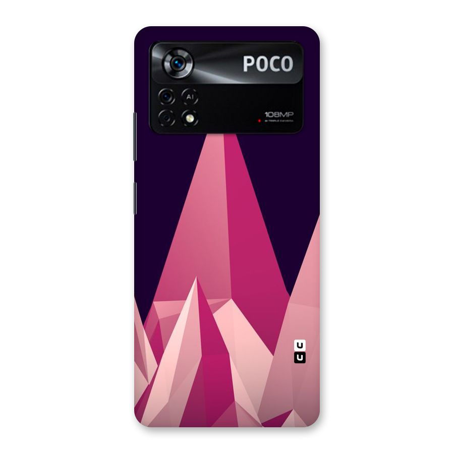 Pink Sharp Back Case for Poco X4 Pro 5G