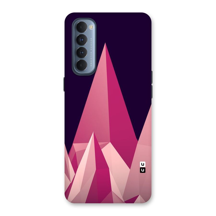 Pink Sharp Back Case for Reno4 Pro