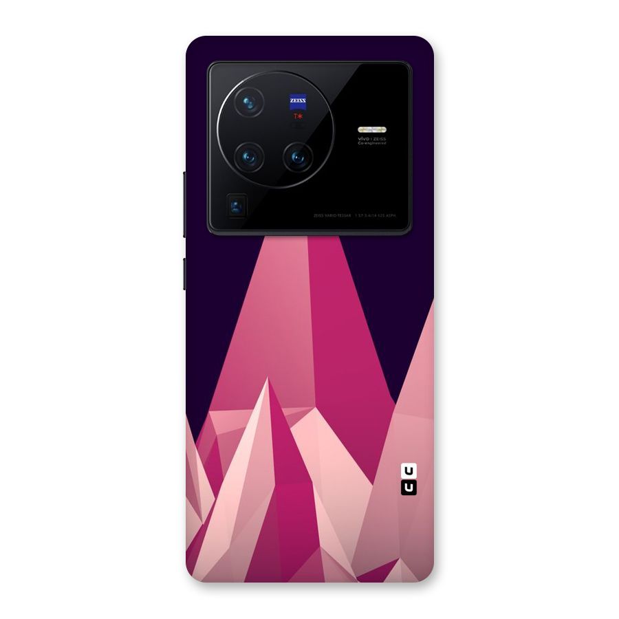 Pink Sharp Back Case for Vivo X80 Pro