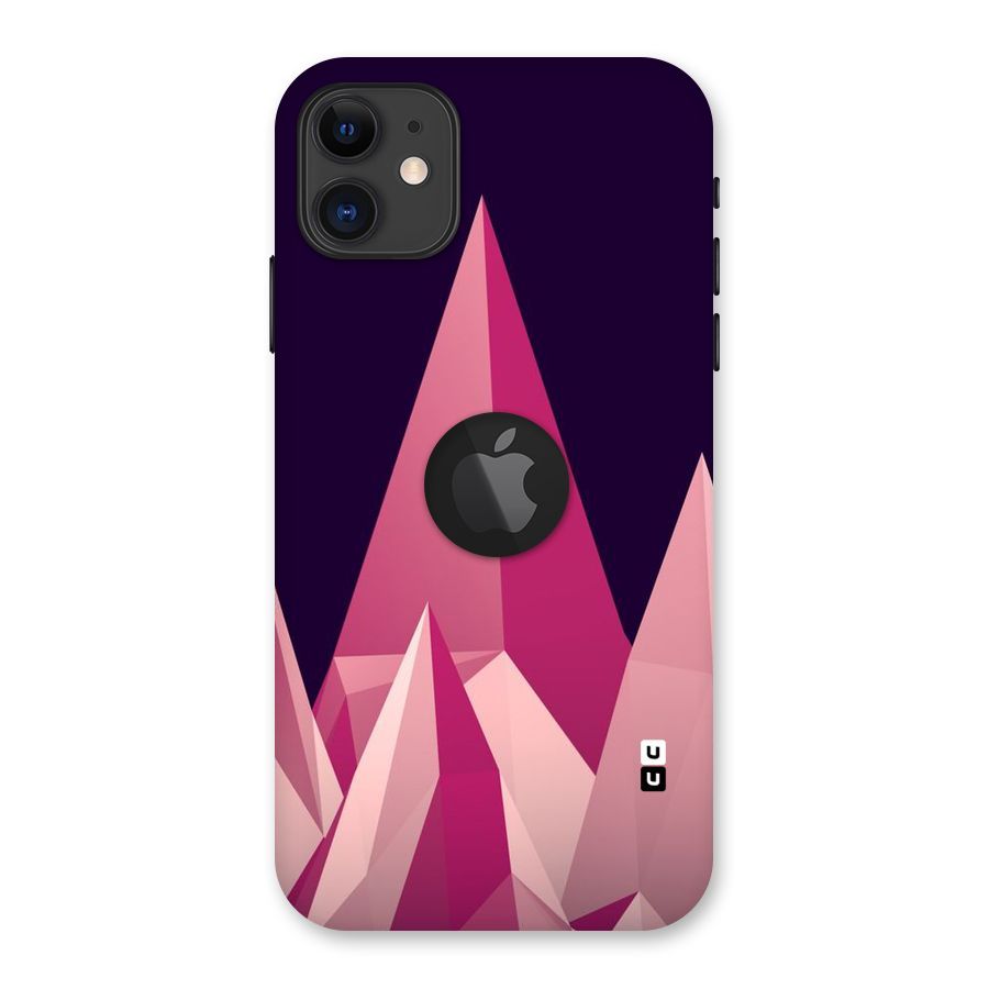 Pink Sharp Back Case for iPhone 11 Logo Cut