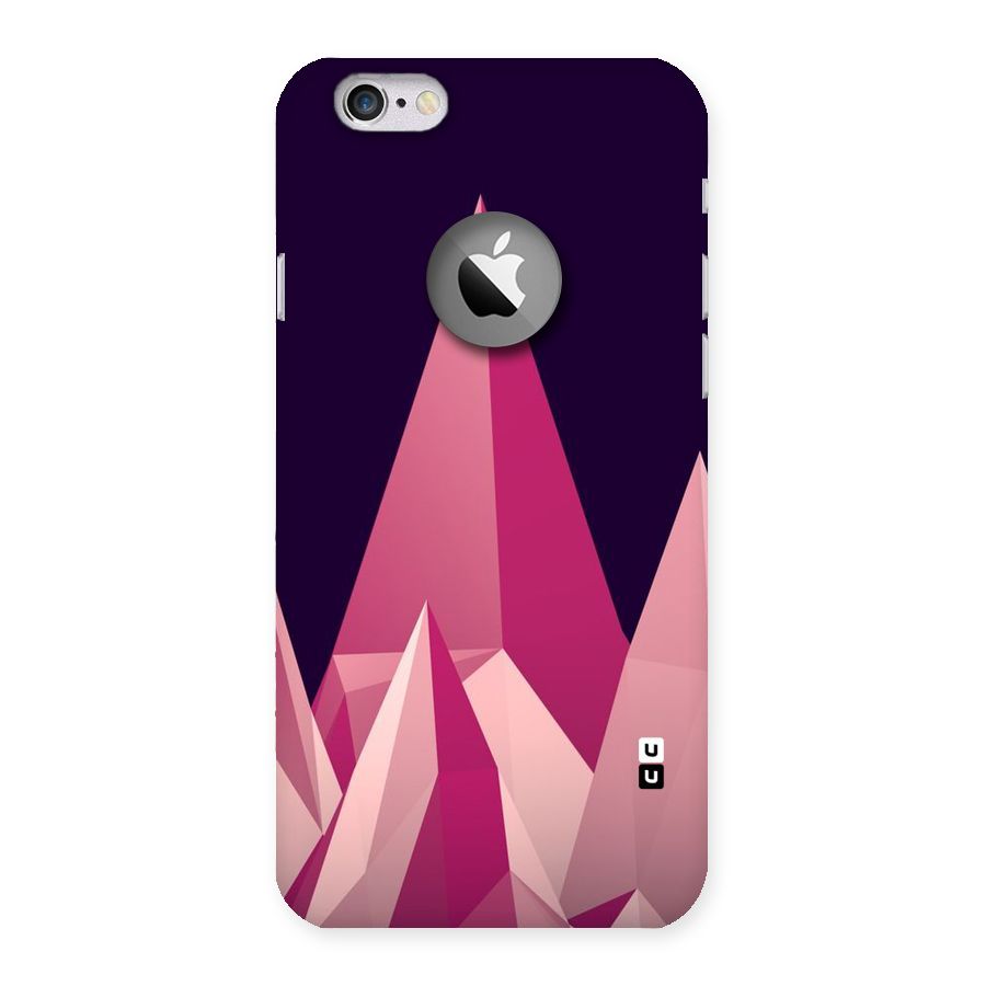 Pink Sharp Back Case for iPhone 6 Logo Cut