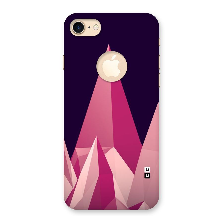 Pink Sharp Back Case for iPhone 7 Logo Cut