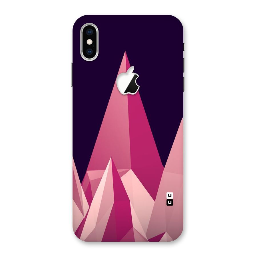Pink Sharp Back Case for iPhone XS Max Apple Cut