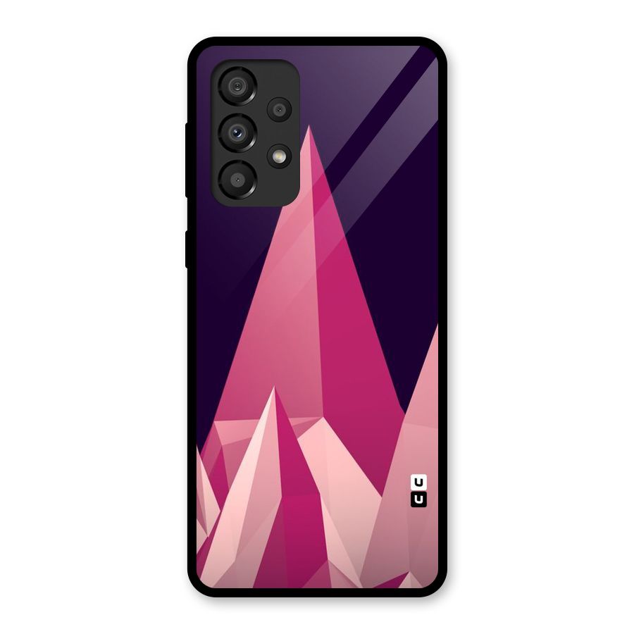 Pink Sharp Glass Back Case for Galaxy A33 5G