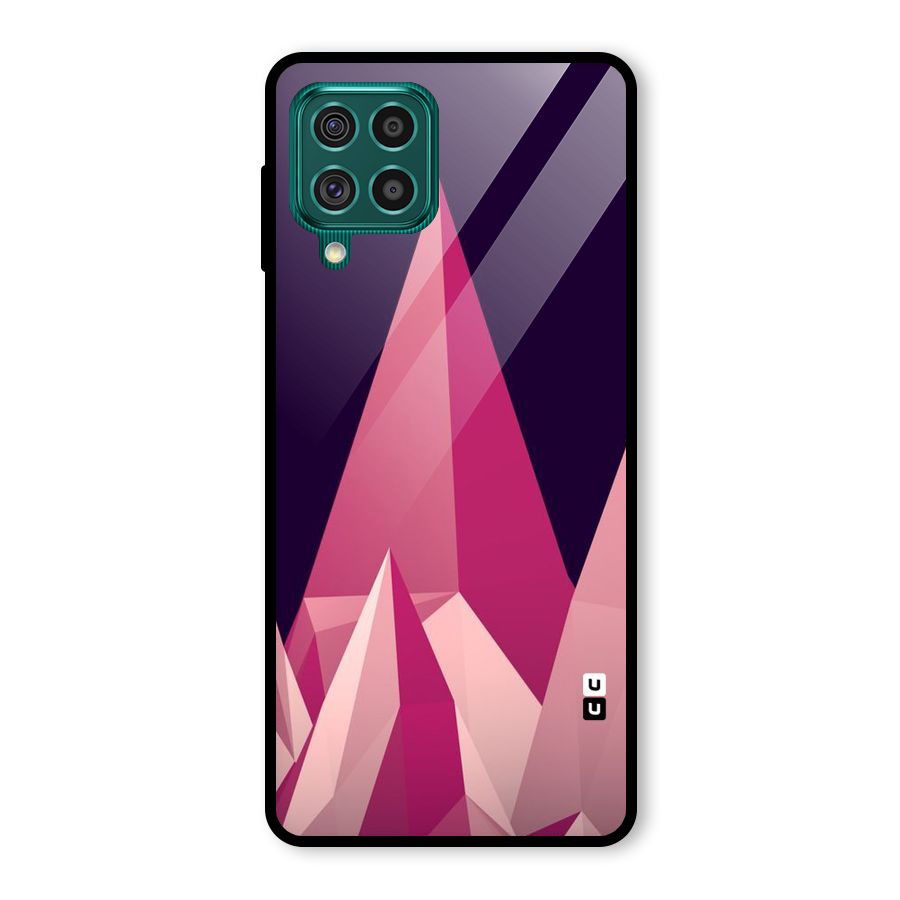 Pink Sharp Glass Back Case for Galaxy F62