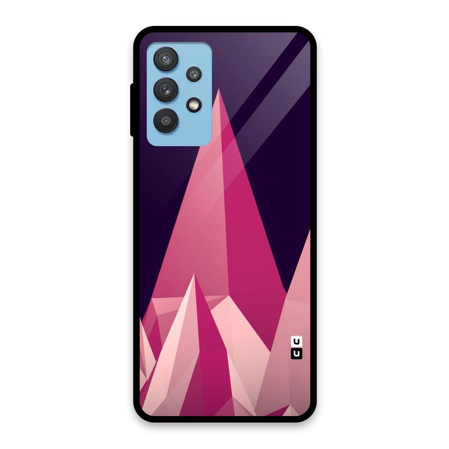 Pink Sharp Glass Back Case for Galaxy M32 5G