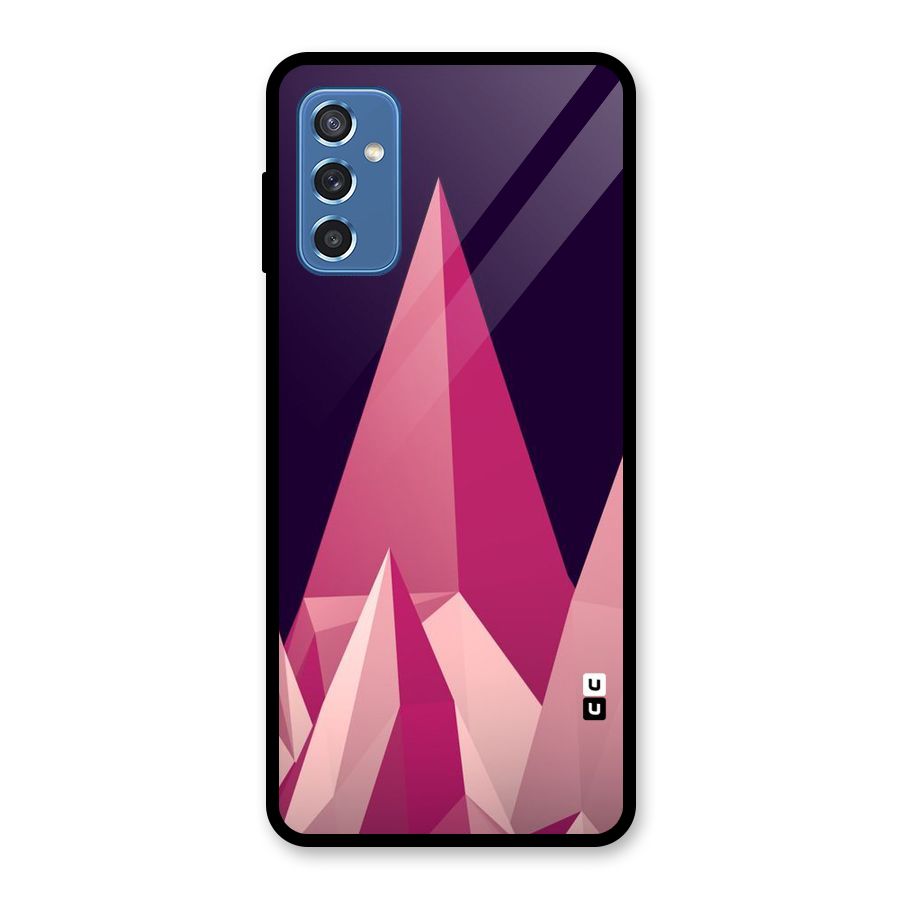 Pink Sharp Glass Back Case for Galaxy M52 5G
