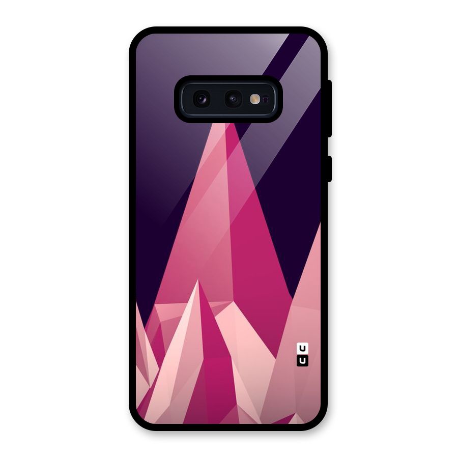 Pink Sharp Glass Back Case for Galaxy S10e