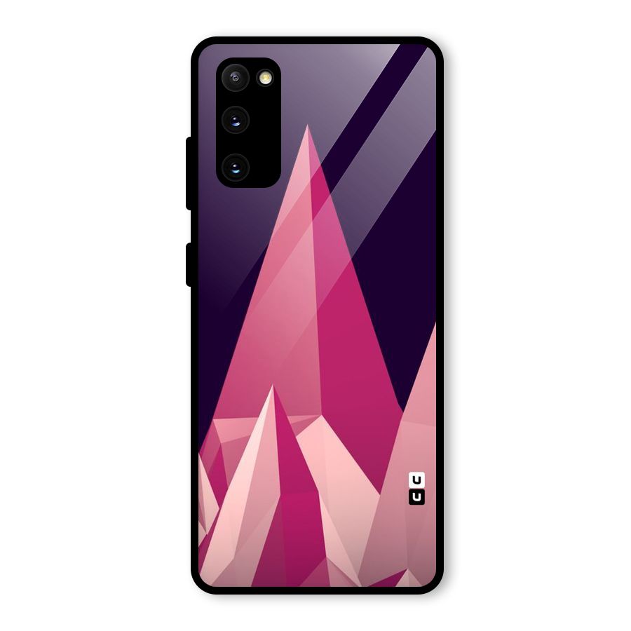 Pink Sharp Glass Back Case for Galaxy S20 FE 5G