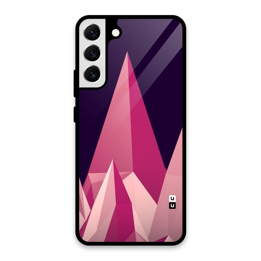 Pink Sharp Glass Back Case for Galaxy S22 Plus 5G