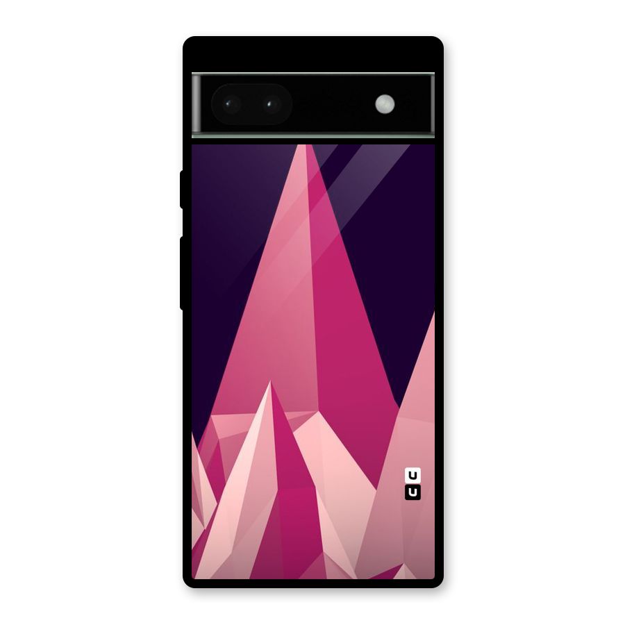 Pink Sharp Glass Back Case for Google Pixel 6a