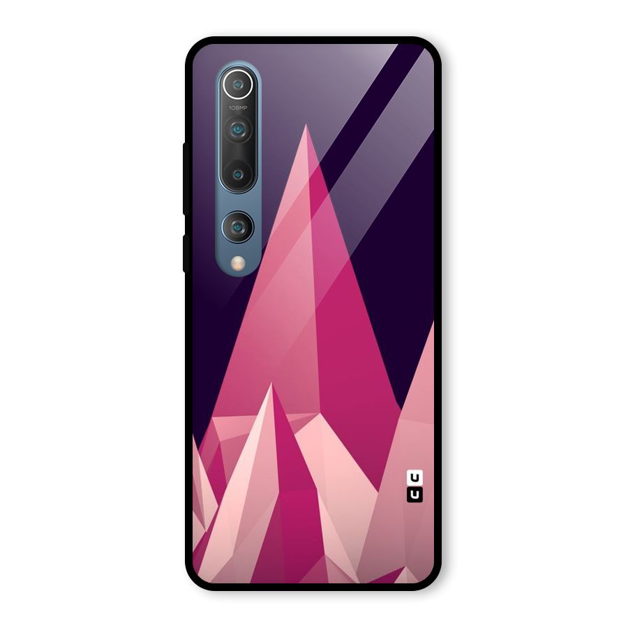 Pink Sharp Glass Back Case for Mi 10