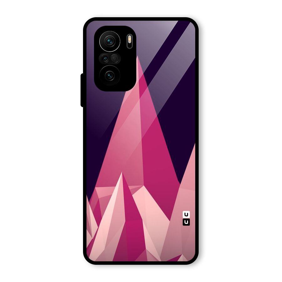 Pink Sharp Glass Back Case for Mi 11X Pro