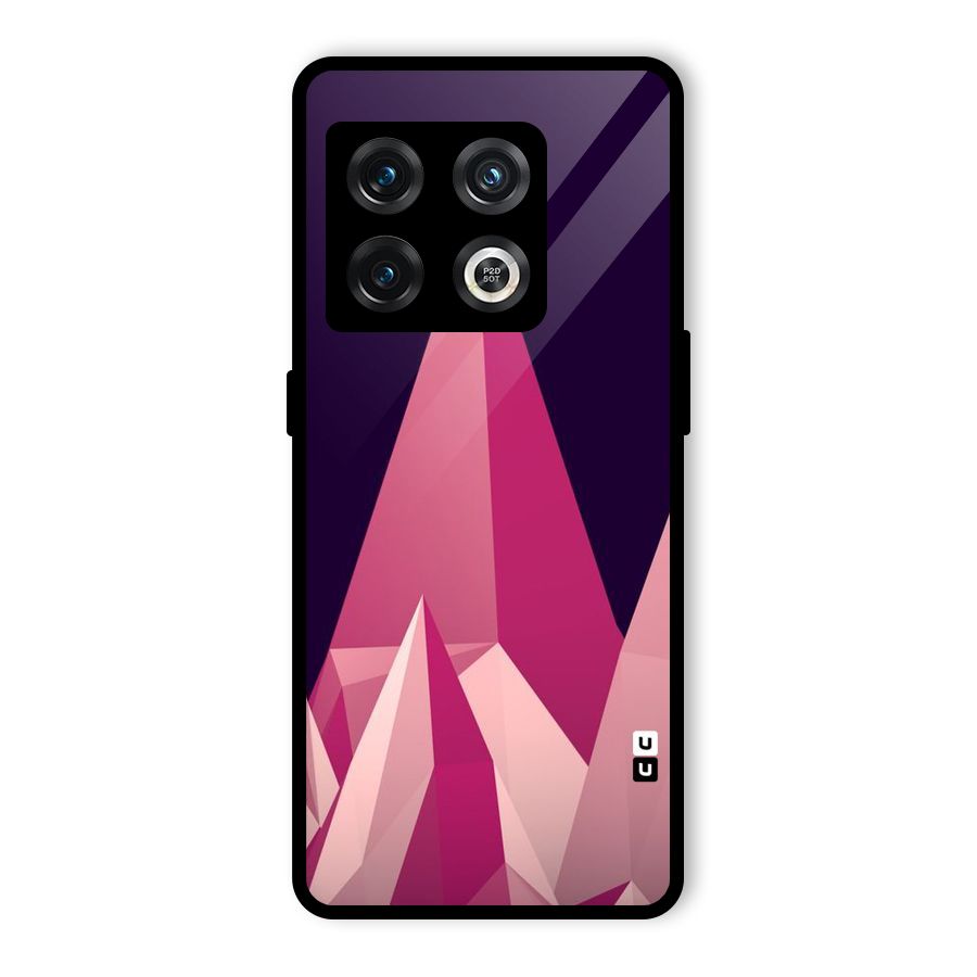 Pink Sharp Glass Back Case for OnePlus 10 Pro 5G