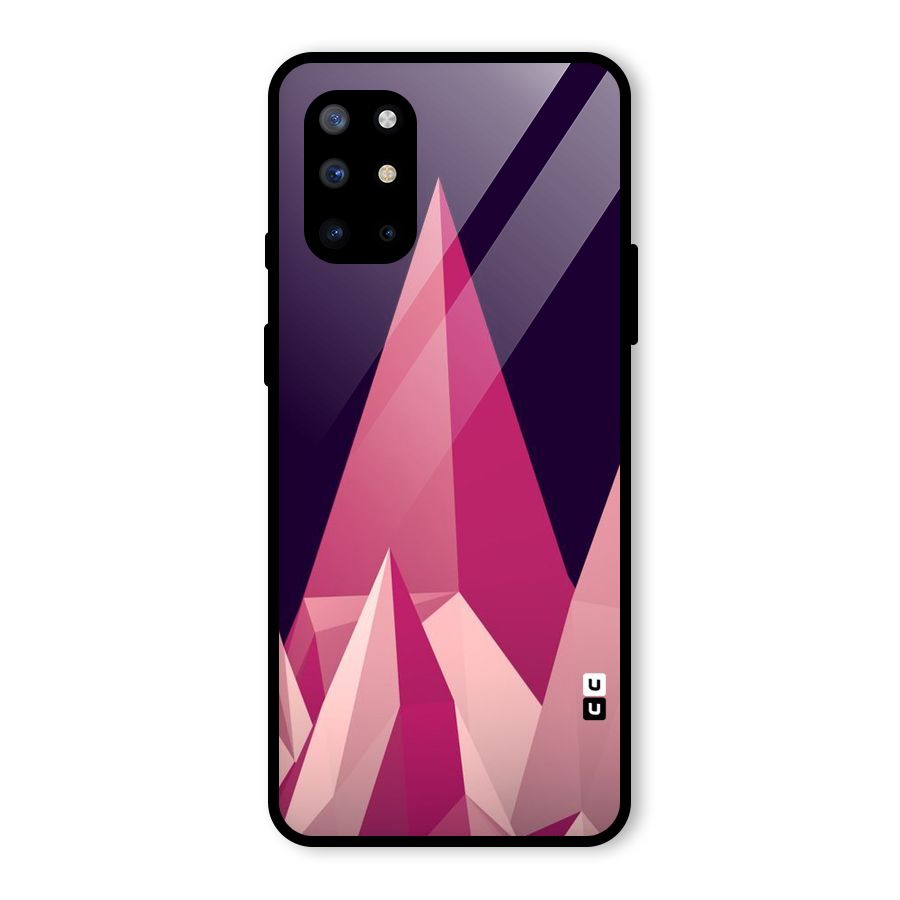 Pink Sharp Glass Back Case for OnePlus 8T