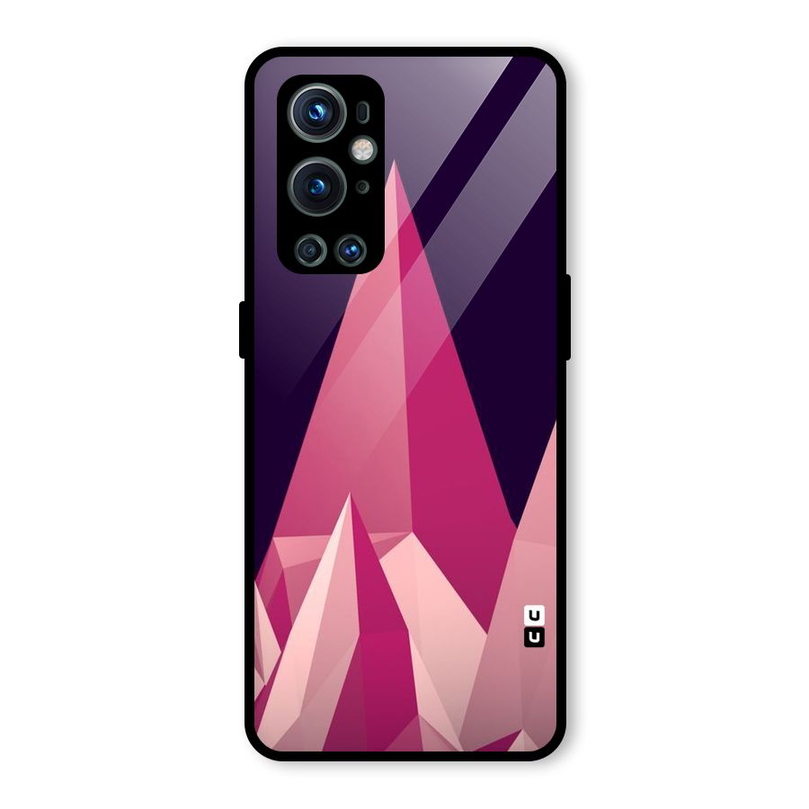 Pink Sharp Glass Back Case for OnePlus 9 Pro