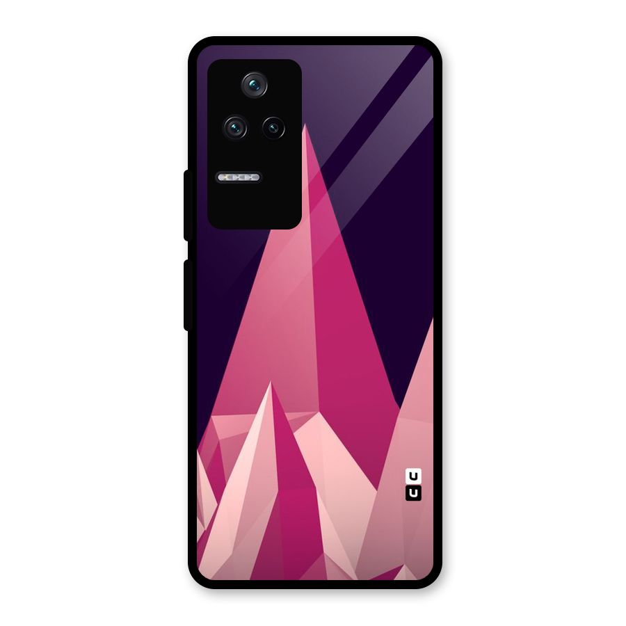 Pink Sharp Glass Back Case for Poco F4 5G