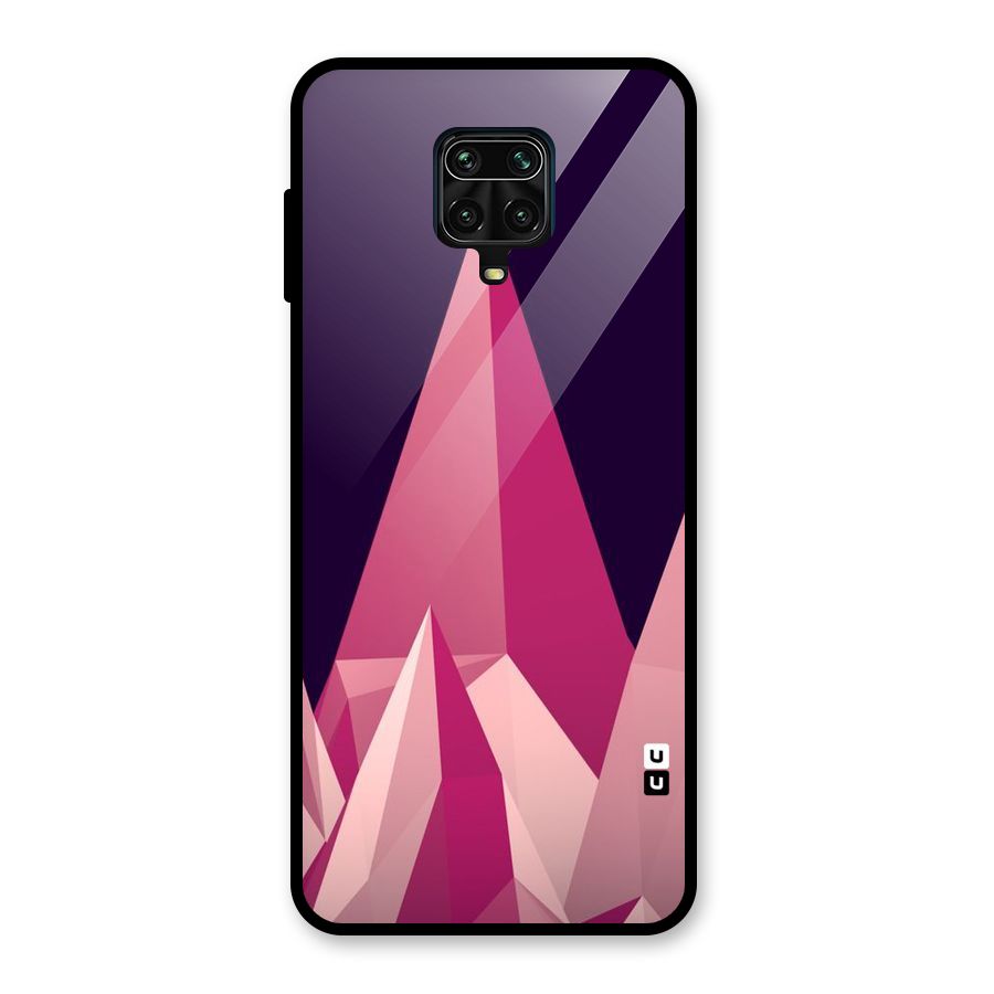 Pink Sharp Glass Back Case for Poco M2 Pro