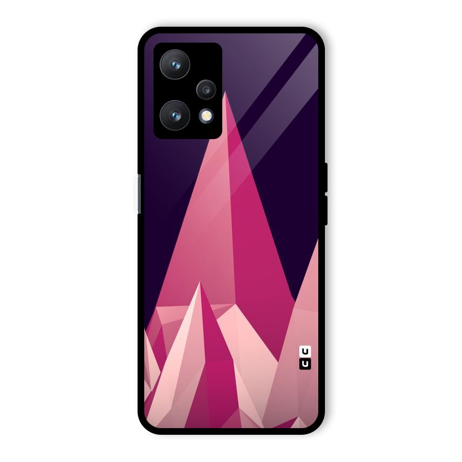 Pink Sharp Glass Back Case for Realme 9 Pro 5G
