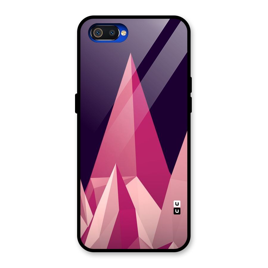 Pink Sharp Glass Back Case for Realme C2