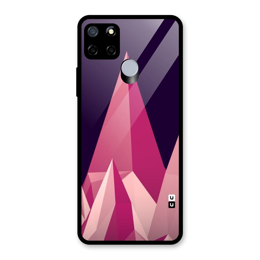 Pink Sharp Glass Back Case for Realme Narzo 20