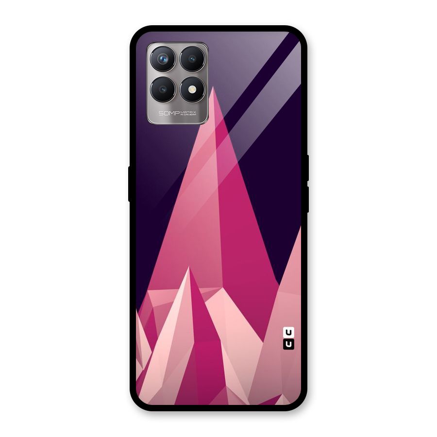 Pink Sharp Glass Back Case for Realme Narzo 50