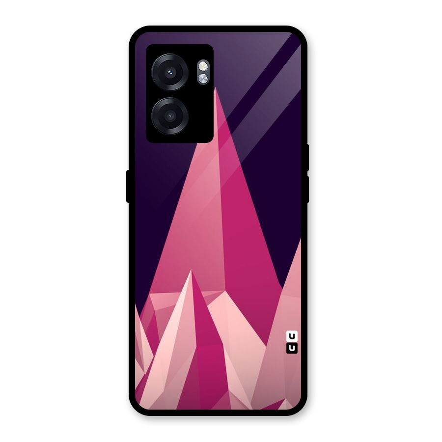 Pink Sharp Glass Back Case for Realme Narzo 50 5G