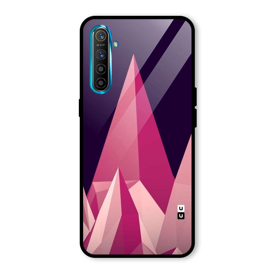Pink Sharp Glass Back Case for Realme X2