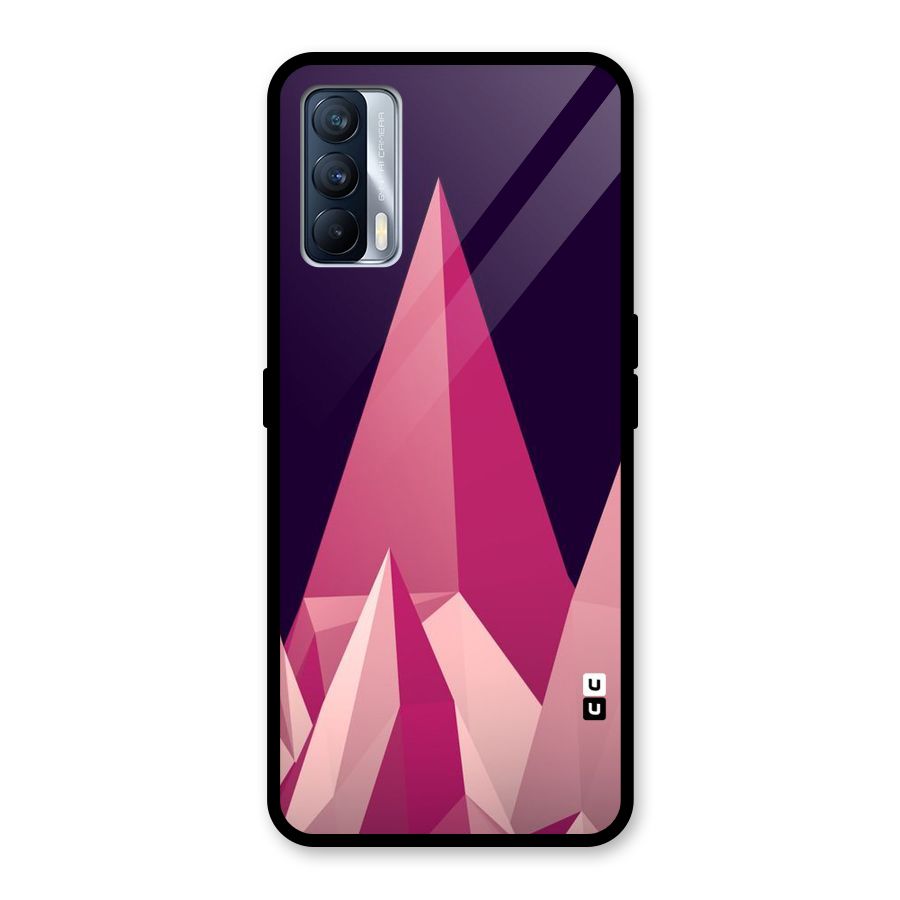 Pink Sharp Glass Back Case for Realme X7
