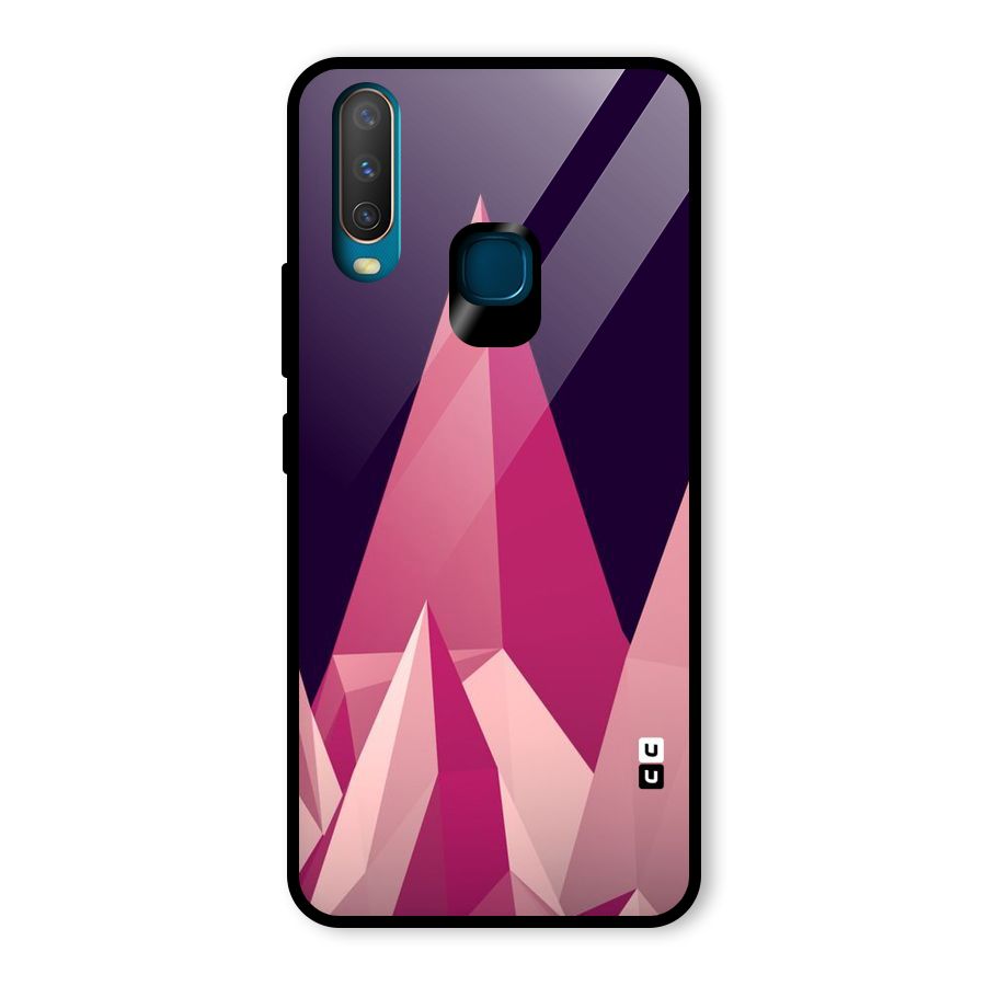 Pink Sharp Glass Back Case for Vivo U10