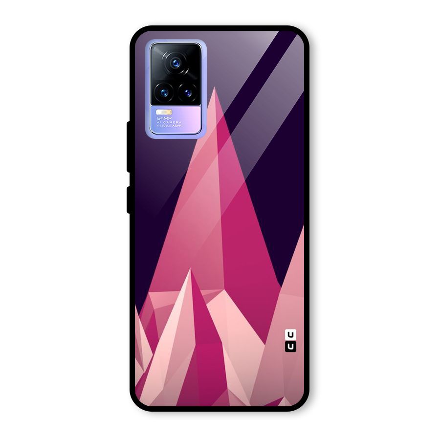 Pink Sharp Glass Back Case for Vivo Y73