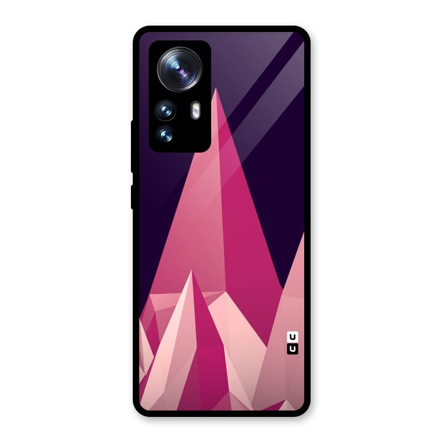 Pink Sharp Glass Back Case for Xiaomi 12 Pro