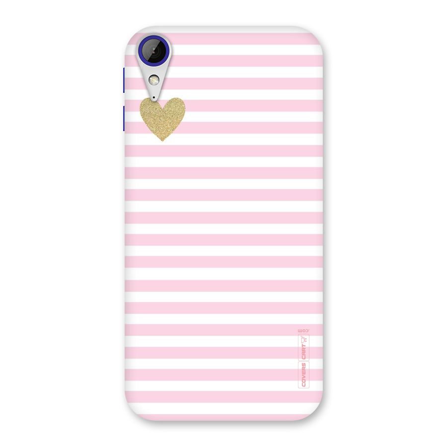 Pink Stripes Back Case for Desire 830