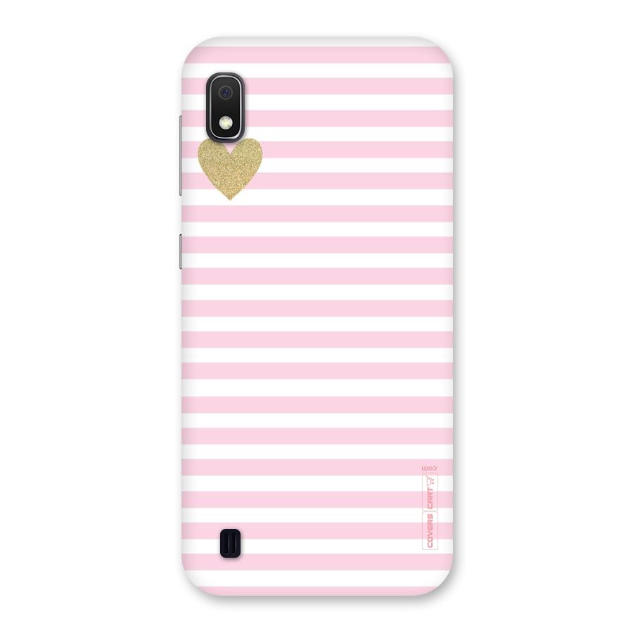 Pink Stripes Back Case for Galaxy A10