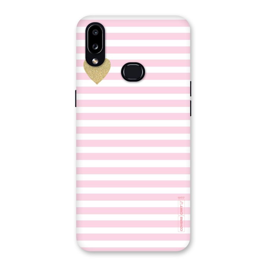 Pink Stripes Back Case for Galaxy A10s
