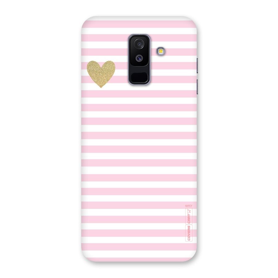 Pink Stripes Back Case for Galaxy A6 Plus