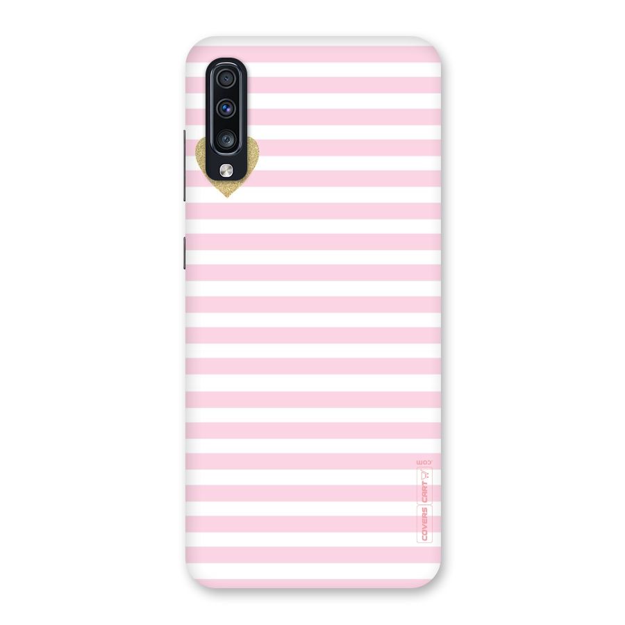 Pink Stripes Back Case for Galaxy A70