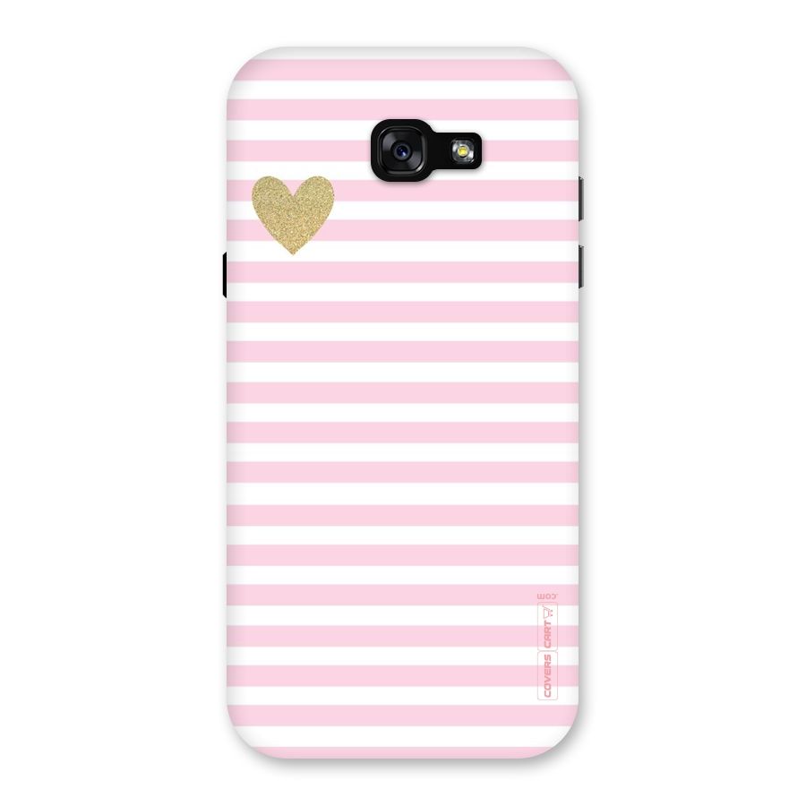 Pink Stripes Back Case for Galaxy A7 (2017)