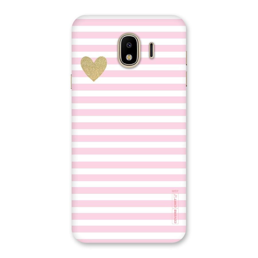 Pink Stripes Back Case for Galaxy J4